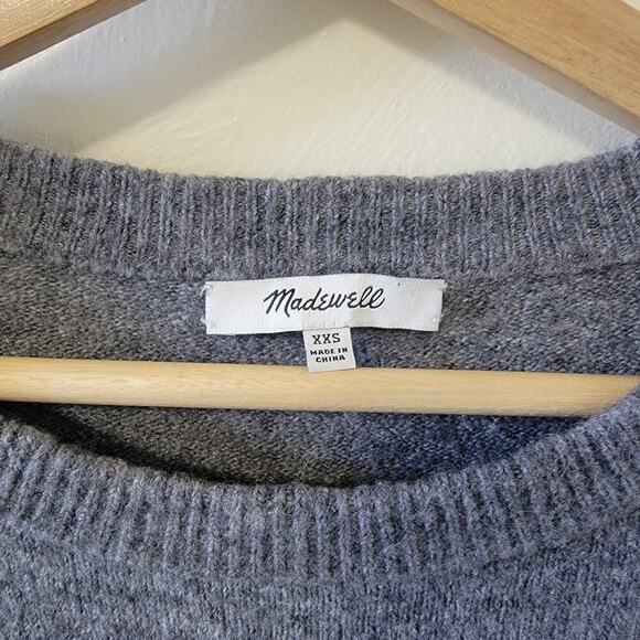 Madewell Heart Dot Balloon Sleeve Pullover Wool/Alpaca Blend Sweater Size XXS - Picture 4 of 5